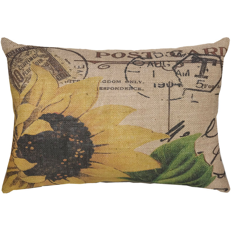 Ophelia & Co. Wyoming Sunflower Lumbar Pillow Wayfair